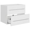 VidaXL Armoire d'évier Blanc 60x38,5x48 cm Aggloméré