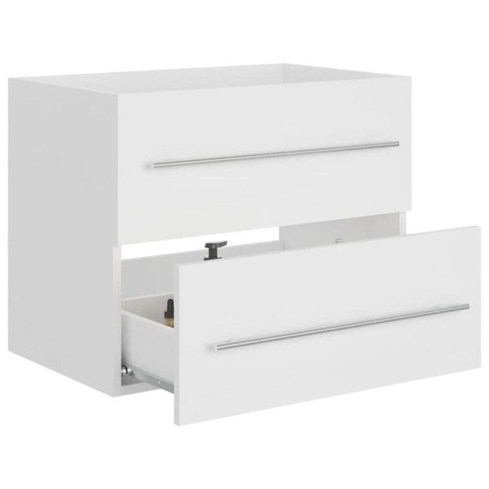 VidaXL Armoire d'évier Blanc 60x38,5x48 cm Aggloméré
