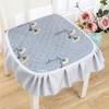 Non-slip Chair Cushion Cushions Household Chair Cushion Printing European Style Four Seasons General Purpose Dustproof and Easy To Clean
