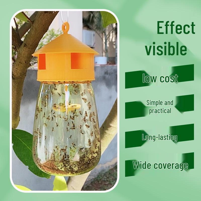 Upgraded Four-Hole Fruit and Melon Fly Trap Needle Bee Catcher