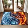 Everton Football Design Crystal Velvet Rug Soft Decorative Mat for Bedroom Entrance