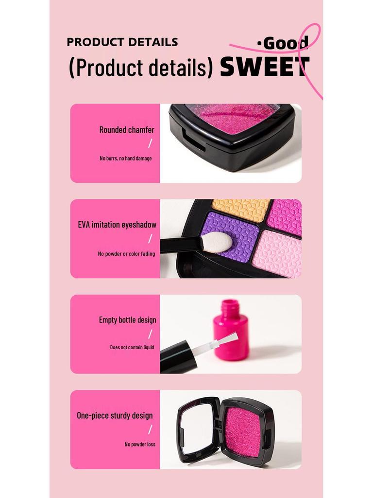 Simulation Cosmetics Toy Set: Colorless Lipstick & Nail Polish for Kids