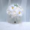 Elegant Bridal Bouquet: Preserved Tulips & Roses Wedding Photo Props - Handheld Simulation for Engagement.