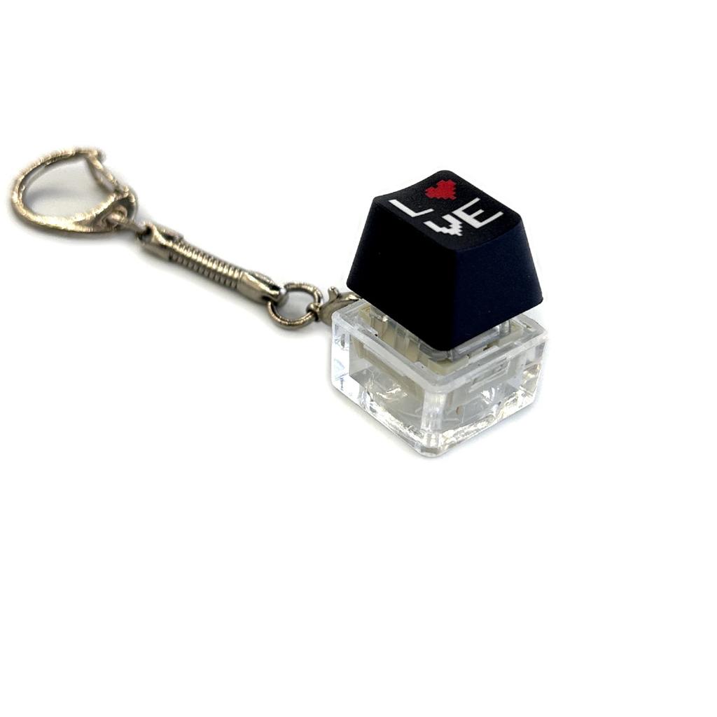 Decompression Keychain Mechanical Keyboard Button Keyring Fingertip Key Cap Pendant Antistress Toy
