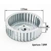 Galvanized High-Temp Motor Fan Impeller, 120mm Diameter, 34mm Height, 43mm Depth, 6mm/8mm Inner Hole