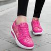 Fashion Fashion Women Platform Sneakers Spring Women Printing Wedges Lace-up Shoes Comfortable Casual Sports Shoes Zapatos Mujer WSH3294