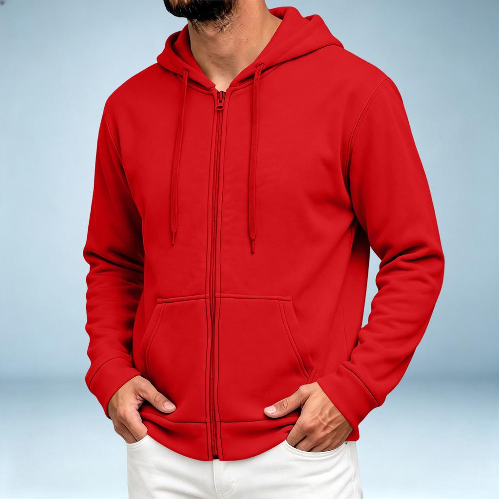 Men's Casual Hooded -Lined Jacket Color for Everyday Wear