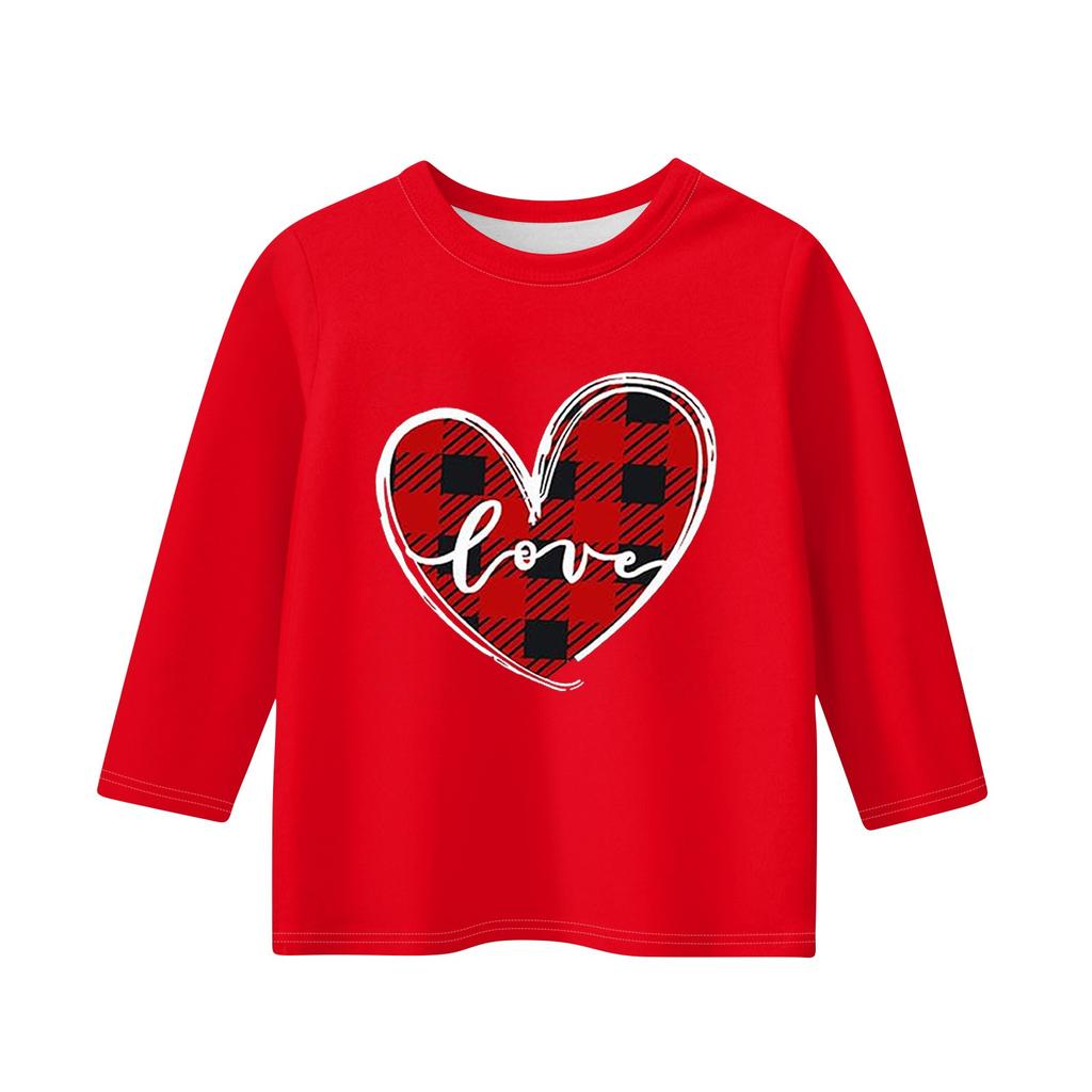 Print Tops For Youth Girls Round Neck 3/4 Sleeves T,Shirts Trendy Tops Outfit Tees