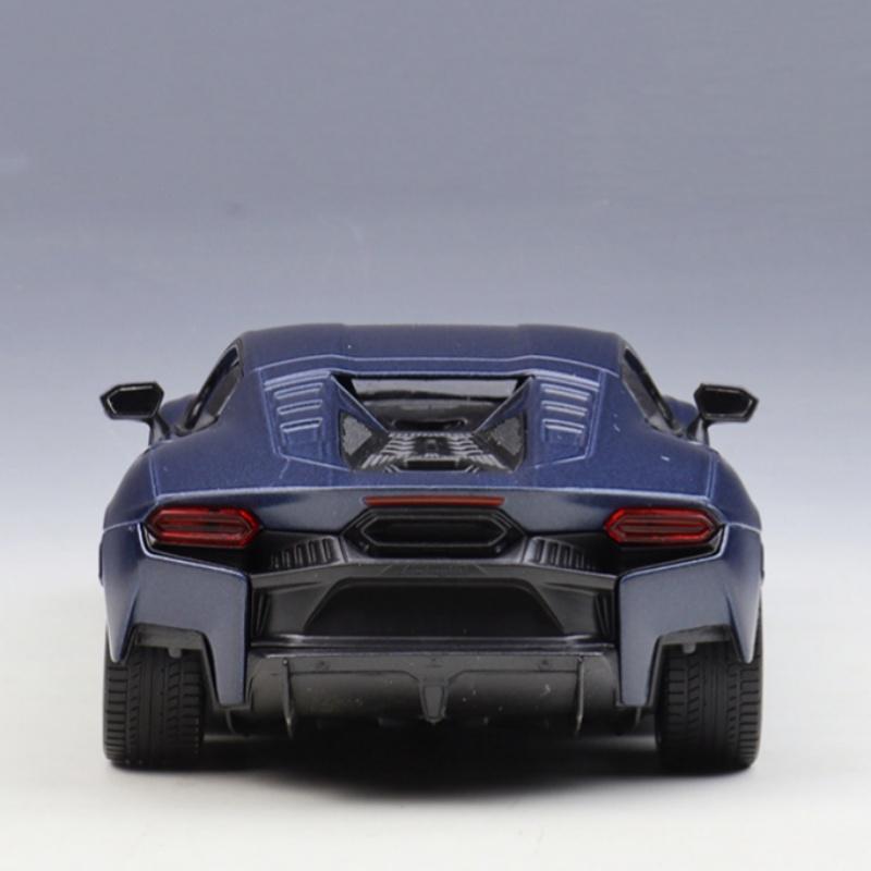 WELLY 1/24 Lamborghini Temerario Alloy Scale Car Model Diecast Metal Static Collection Children Birthday Toy Car Vehicles Gifts