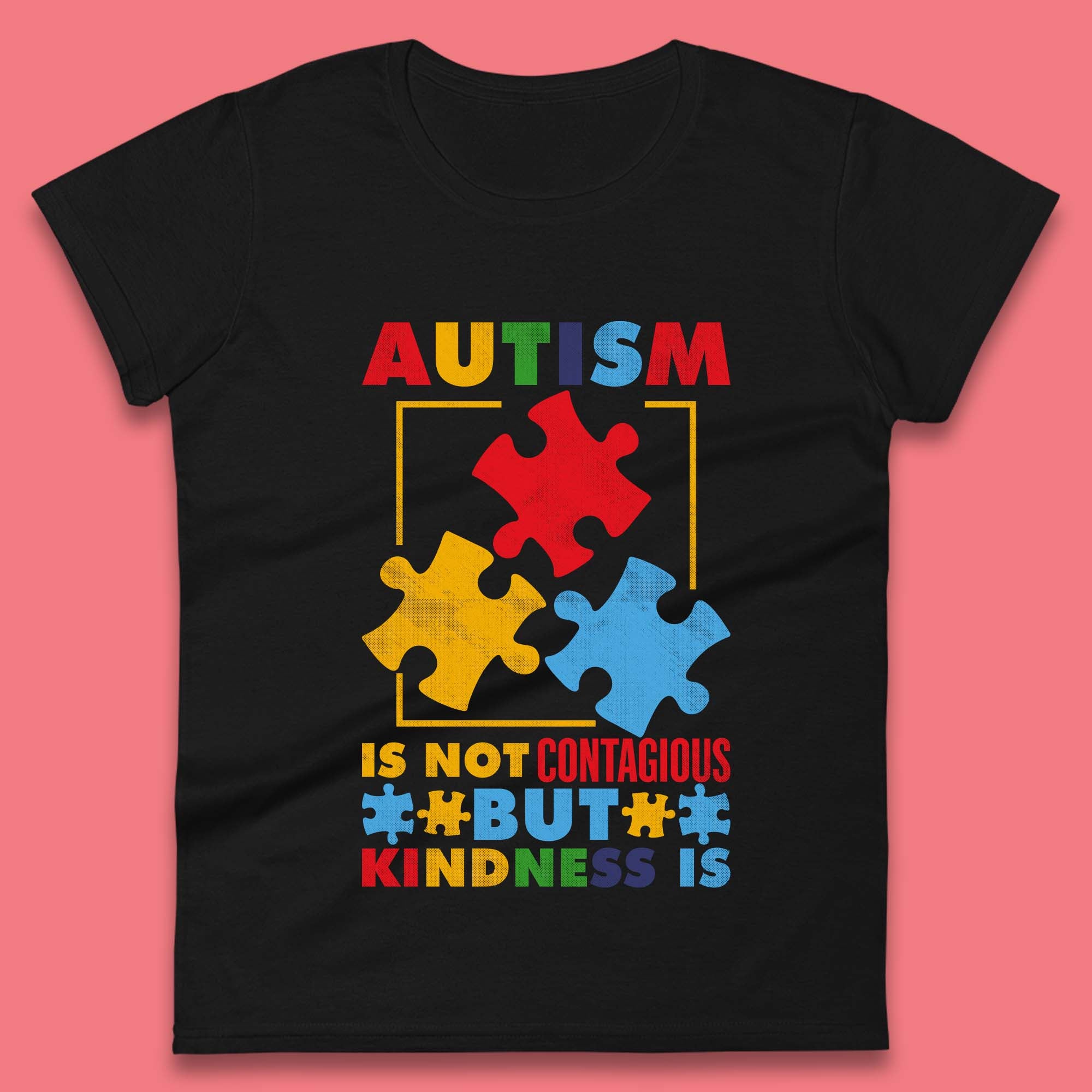 

Autism Kindness Womens T-Shirt Mens Tops Tees Unisex L