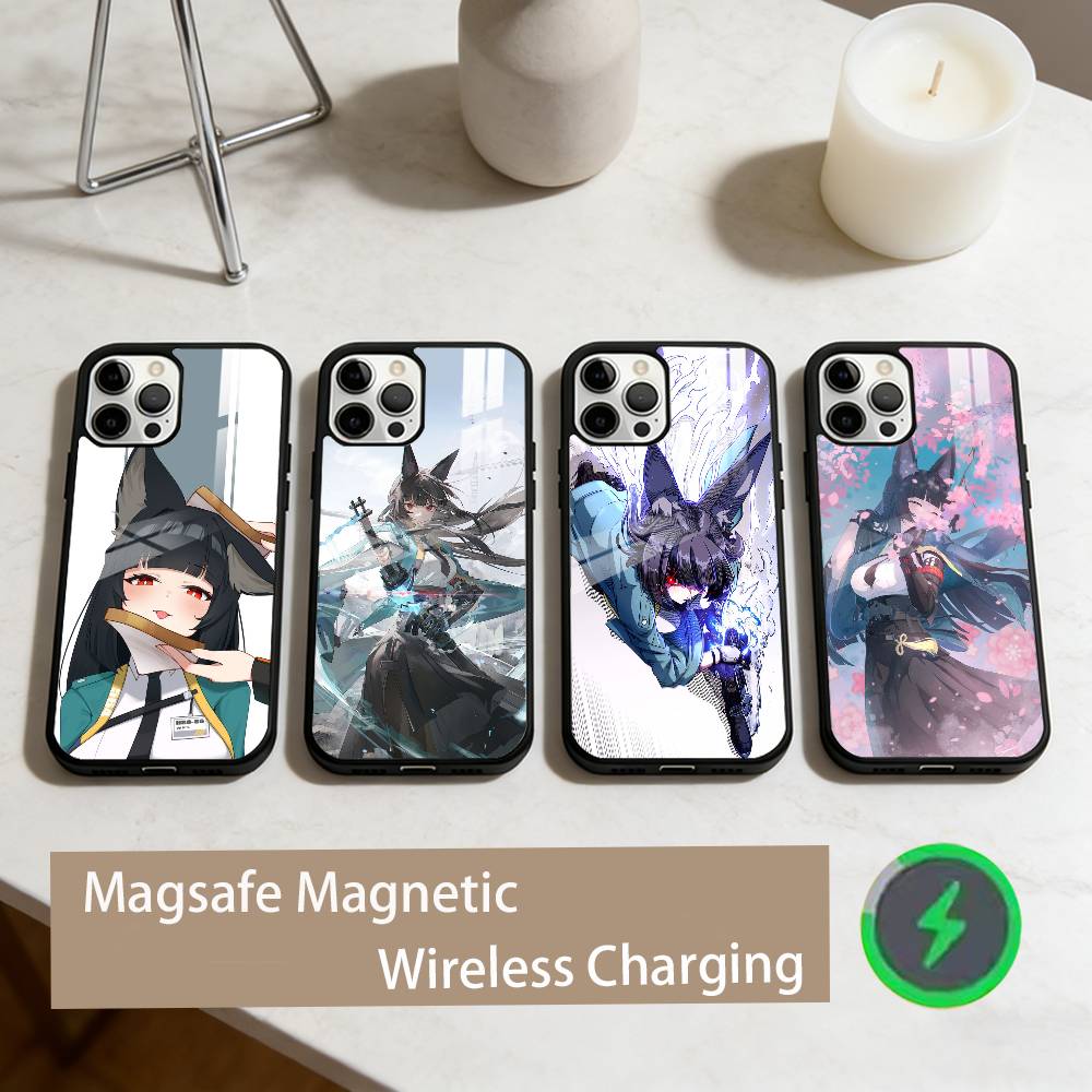Zenless Zone Zero Miyabi Hoshimi Handyhülle Für iPhone17,16,15,14,13,12,11 Plus,Pro Max Magnetisch Für Magsafe Kabelloses Laden