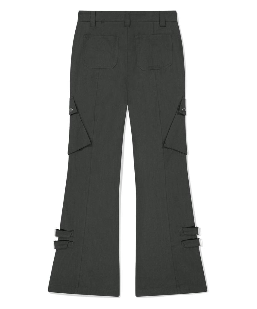 MAHAGRID Utility Cargo Flare Pant Charcoal(Mg2Fffpa11A)