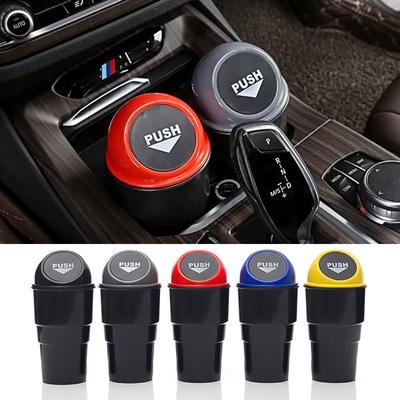 Hippcron Auto Mülleimer Abfallbehälter Auto Müll Staubbehälter Halter Behälter Box Autostyling Gelb Rot Blau Schwarz