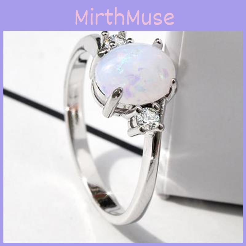 Elegant Alloy Geometric Ring For Women 2024 Spring Fashion In White Purple Green Blue Pink