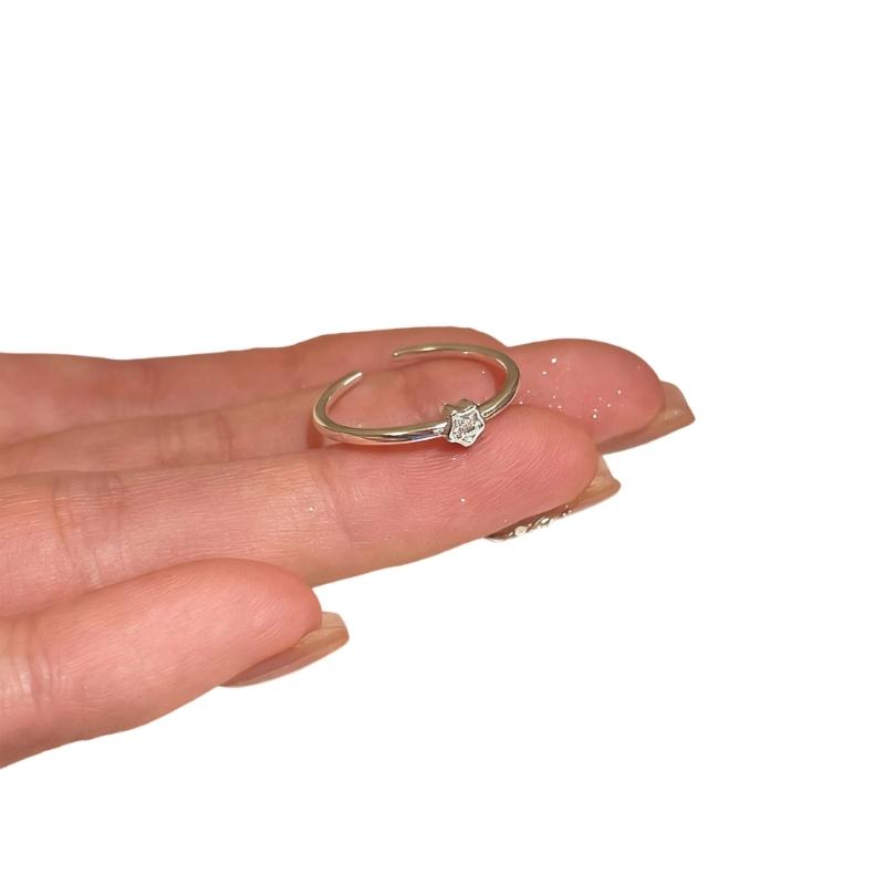 Distressed Iron Alloy Love Ring Retro Elegant Design Stackable Accessory Gift Elegant Finger Ring Gift