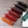 Multifunktionales, pflanzlich gegerbtes Leder Etui für Stifte & Brillen - Stilvolle, hochwertige Schreibwaren- und Bleistift-Aufbewahrungstasche