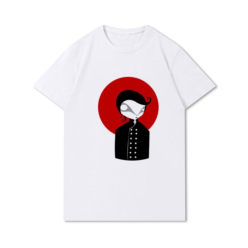 S-3XL 100 Fantasie Harajuku Grafica Estiva Bianca Magliette Donna Stampate Casual Maniche Corte Top Girocollo
