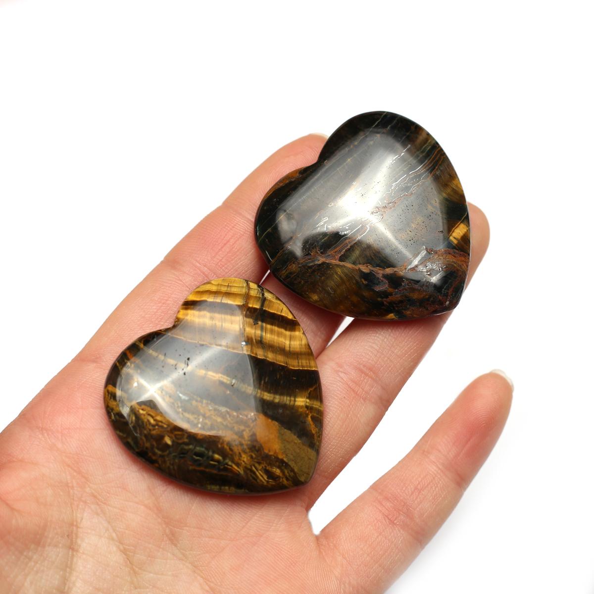 

1 шт. украшение в форме сердца натуральный камень аметист тигровый глаз розовый кварц бусины граненый орнамент домашний декор небольшой орнамент ювелирные изделия аксессуары 40mm