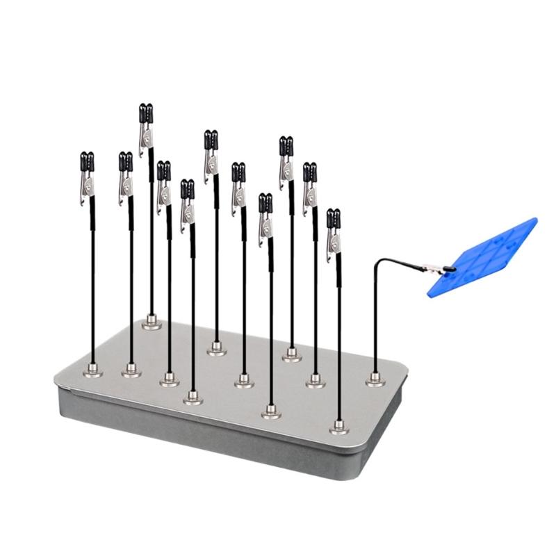 Model Holder Stand With Bendable Magnetic Clips Adjustable Height And Angles For Modeling Crafting Painting Tool