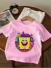 Patrick Star SpongeBob Short Sleeve Kids T Shirt Summer Cute Crewneck Boys Girls 3-14