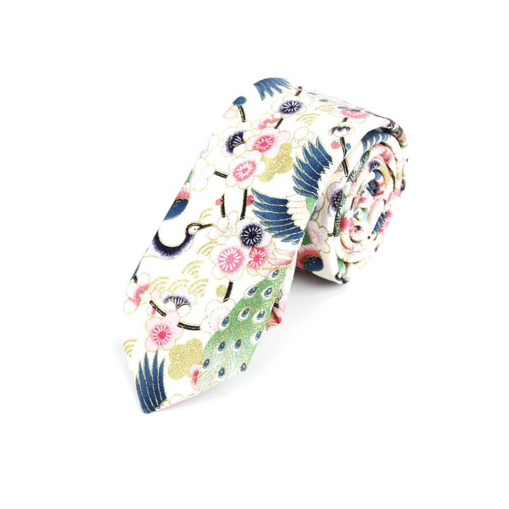 6cm Width Neck Tie Colorful Printed Tie Casual Floral Tie  Men's Party Clothing