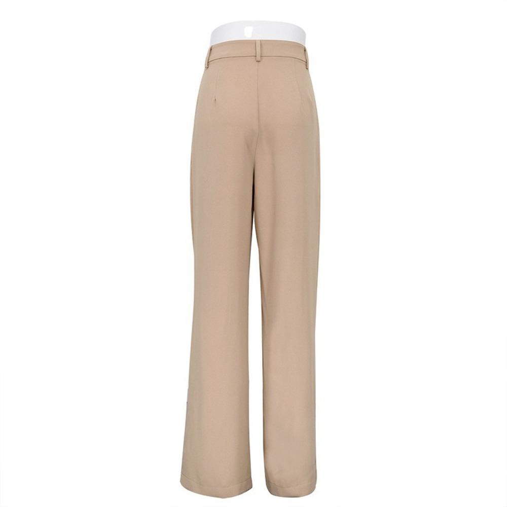 Women'S Pants Fashion Loose Full Length Ladies Trousers Casual High Waist Wide Pants