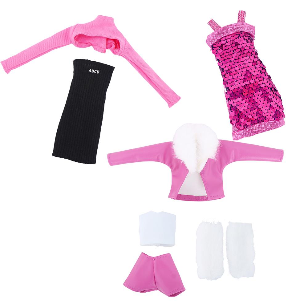 3 Set/Pack Fashion 30cm Doll Clothes High Quality Coat Fishtail Party Wear Dress Princess Gown Kids Toy Accessories Gift