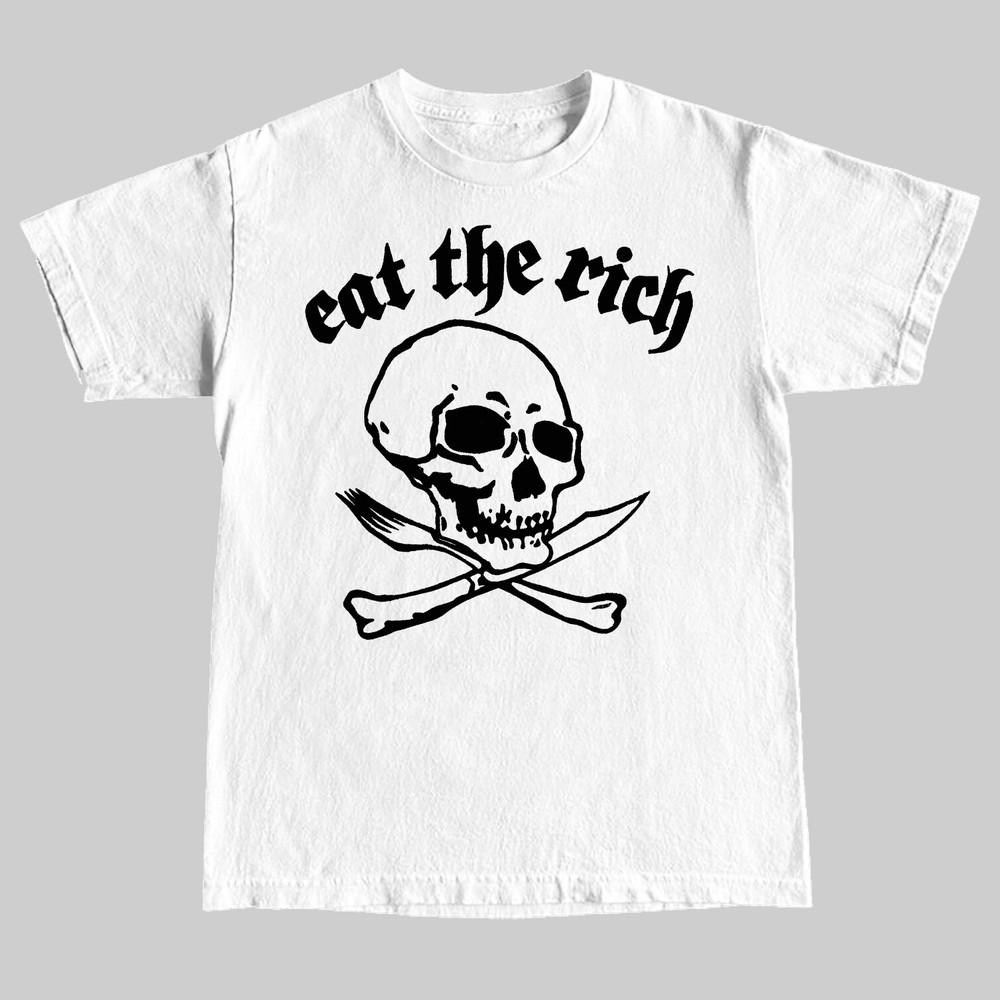 Eat The Rich TShirt. Vintage style. Unisex T-Shirt XL