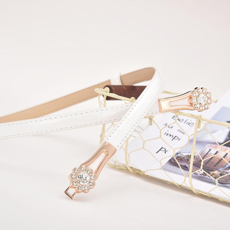 Belt Ladies Decorative Belt, Sweet Rhinestone Belt, Butterfly Pair Buckle With Belt Women