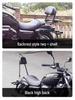 Retro Rear Backrest & Anti-Fall Guard for Qianjiang Flash 300S Motorcycle