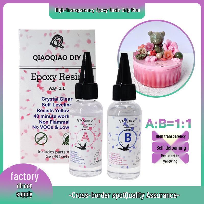 

QIAOQIAODIY 1:1 Transparent Epoxy Resin AB Glue for DIY Crafts
