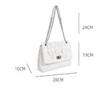 Nuova Borsa a Spalla alla Moda di Alta Qualità Borsa a Tracolla Diagonale Casual da Donna Borsa Sottobraccio Semplice Multifunzionale Retro con Catena