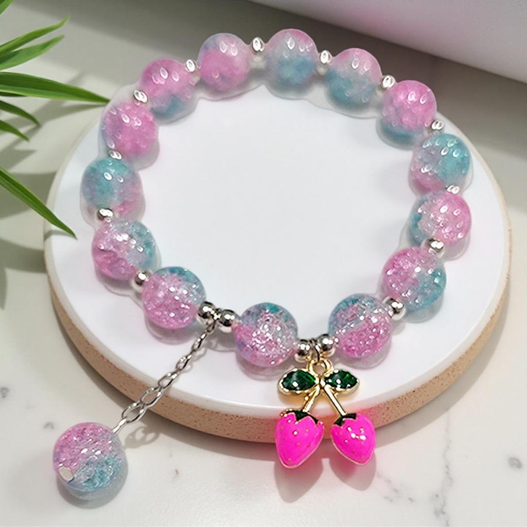 Butterfly Love Flower 10mm Handmade Beaded Bracelet - Original, Personalized, Exquisite Jewelry Gift for Friends and Newcomers