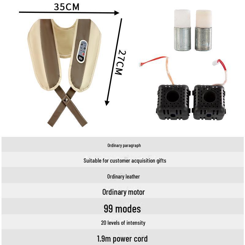 Full Body Heating Massage Shawl: Simulates Human Touch for Neck, Back, Waist, & Shoulders
