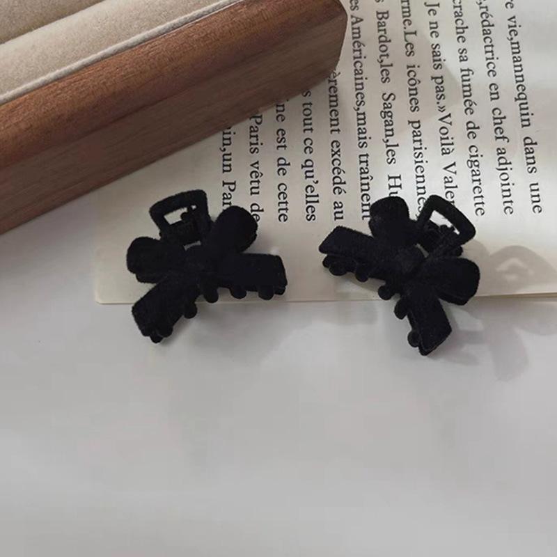 1/3/5Pairs Red Velvet Hair Claw Bow Tie Small Hair Grip Women Hair Clip Hairpins Girls Hair Crab Valentine'S Day Gift