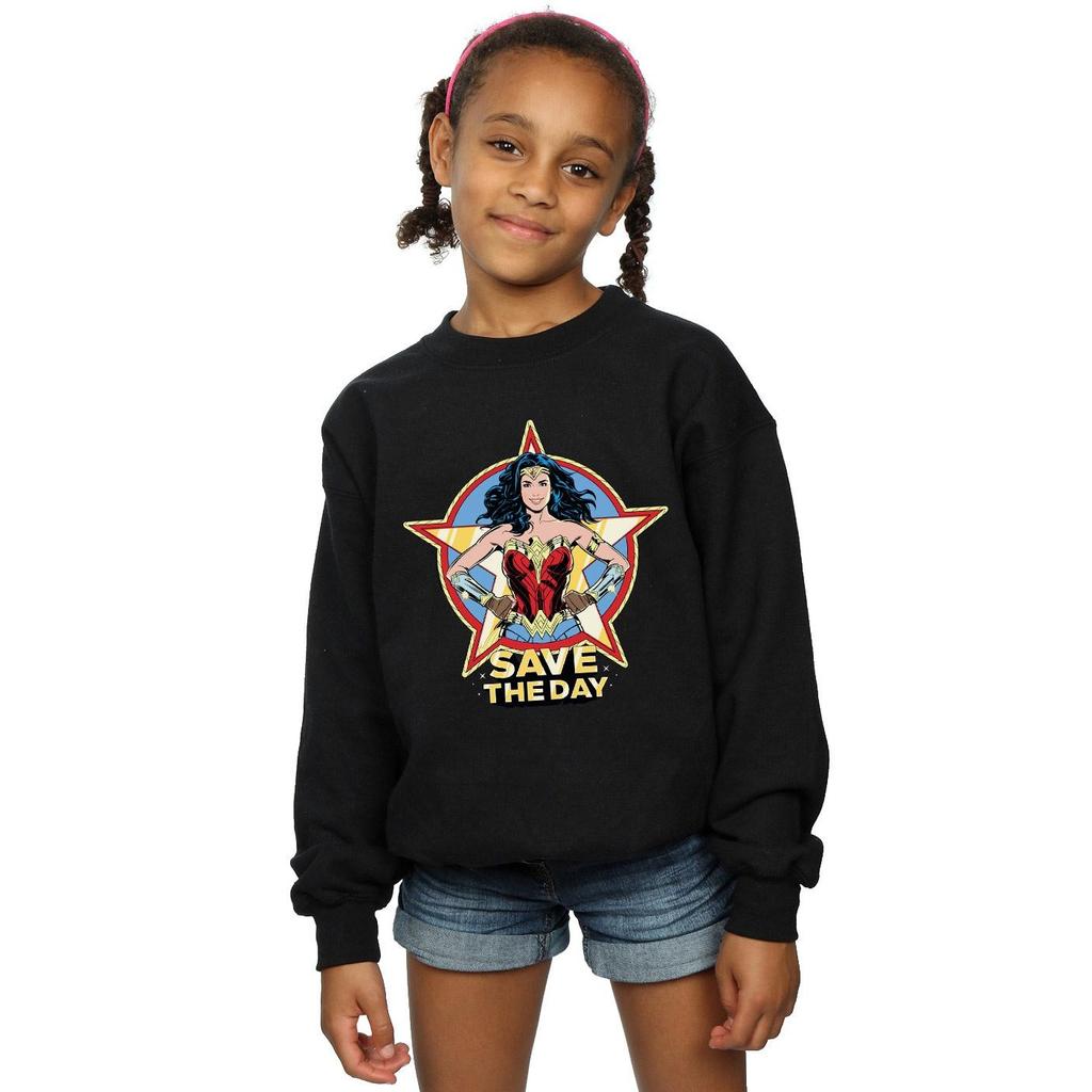 DC Comics Girls Wonder Woman 84 Star Design Sweatshirt