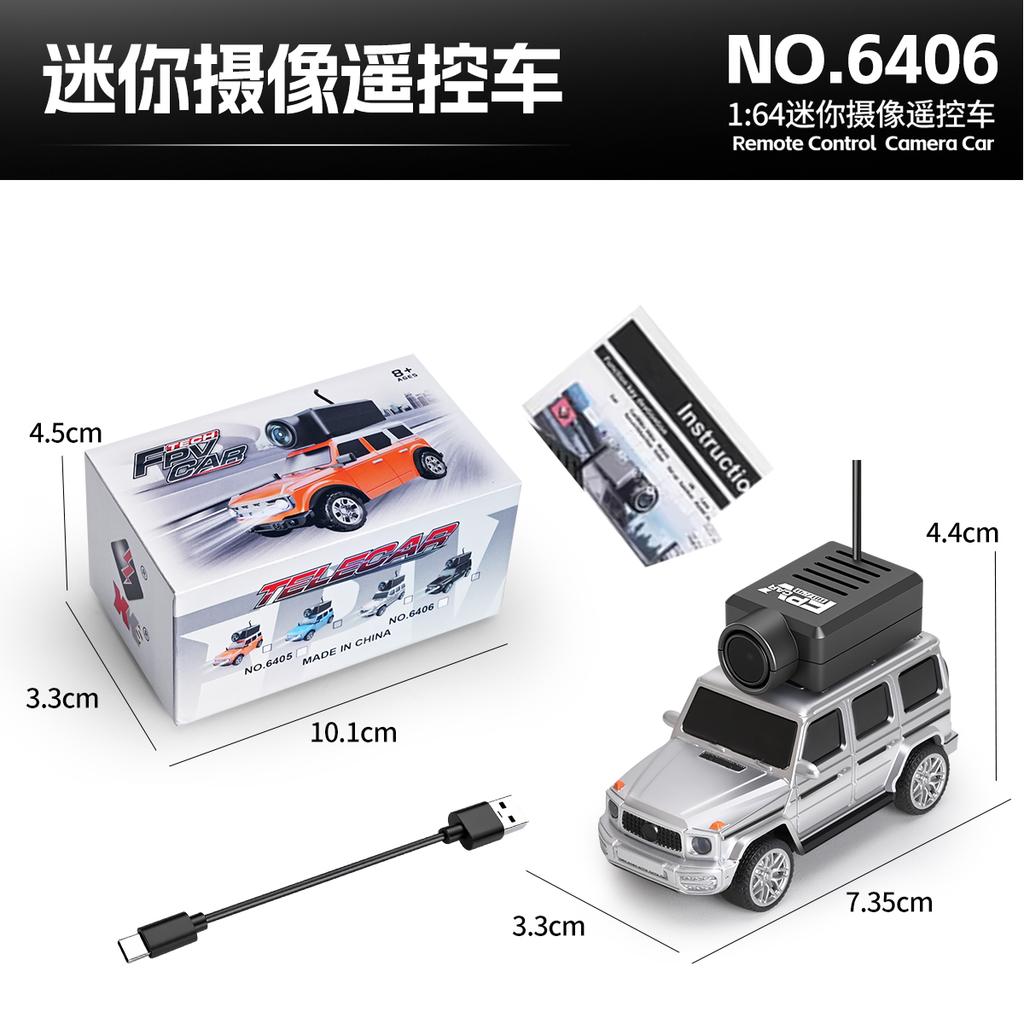 1:64 Wltoys 6405 6406 Rc Car With 720P Fpv Camera Remote Control 2.4G Mobile App Control Rc Off-Road Mini Car Desktop Toys