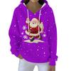 Christmas Hoodies For Women Funny Cute Printed Holiday Sweatshirt Winter Oversized Pullover Tops