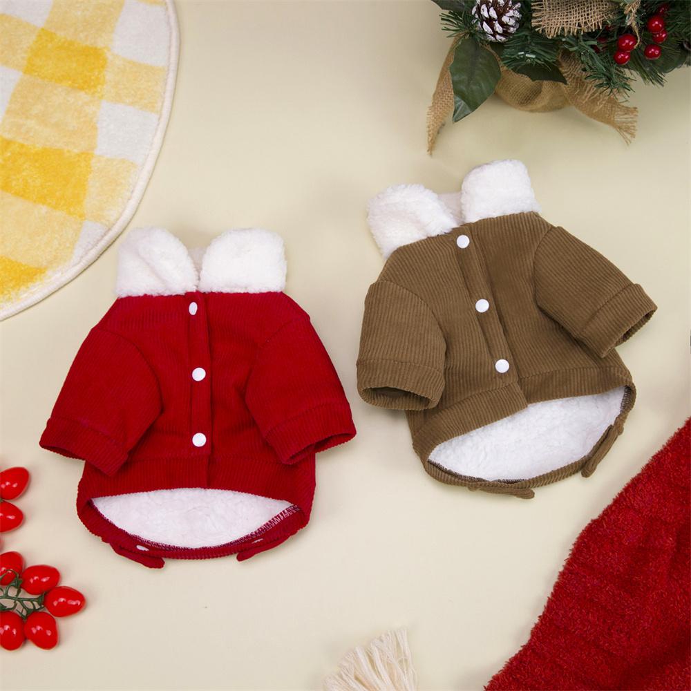 Winter Warm Thick Sphynx Cat Coat with Buckle Christmas Pet Clothes for Cats Gotas Kitten Siamese Coats mascotas Clothing Outfit