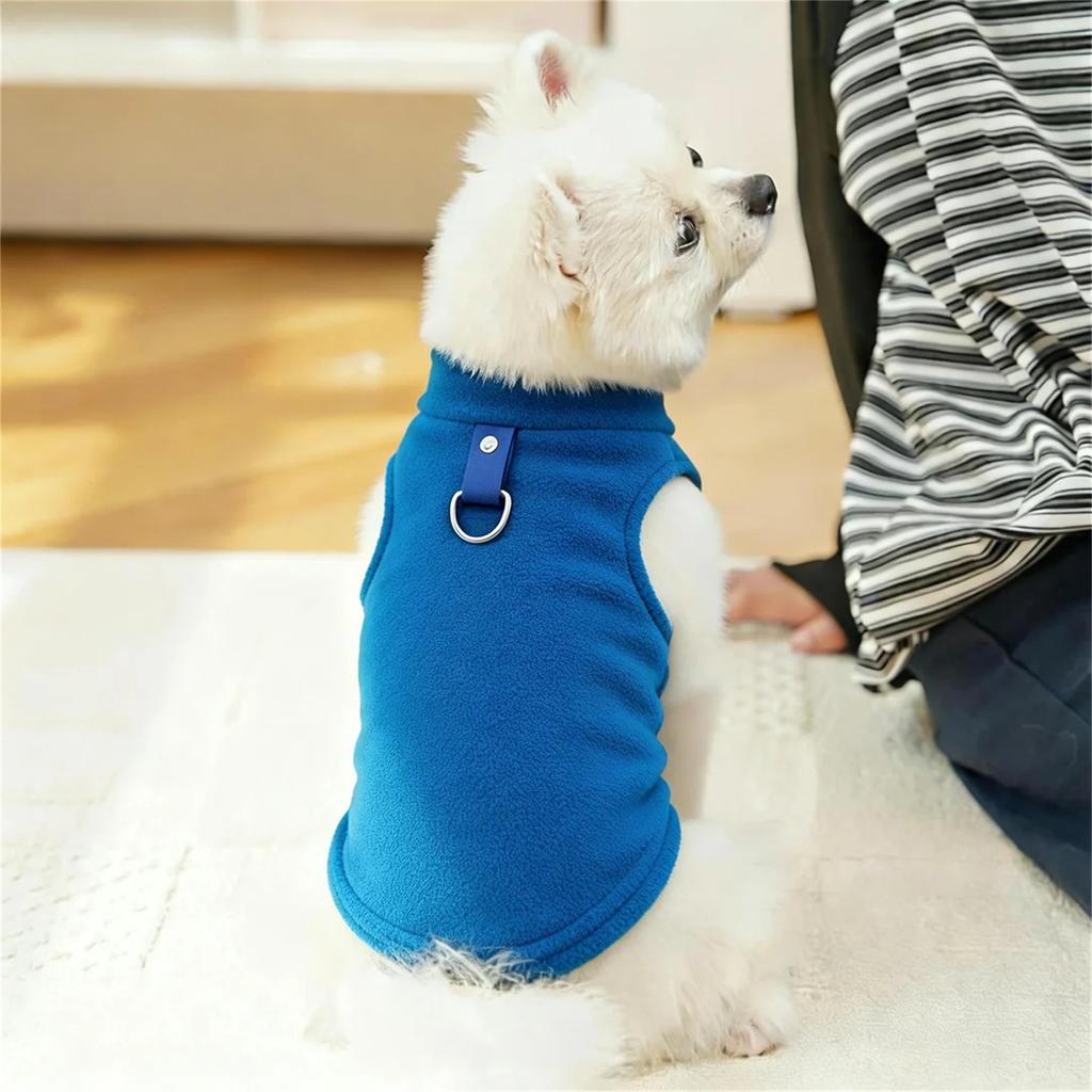 Pet Clothing Winter Fleece Plaid Vest