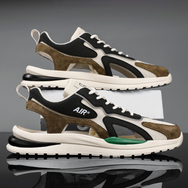 Summer Men Sandals Breathable Mesh Beach Slippers Shoes Outdoor Non-slip Sneakers Fashion Casual Shoes Luxury Sandal