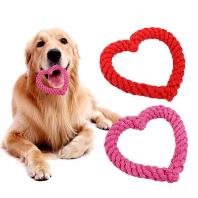 Kauwspeeltje voor honden Creatief hartvormig kauwspeeltje voor huisdieren Bijtbestendig Leuk kattentraining Tandjesspeeltje Dierbenodigdheden