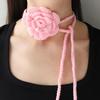 2024 Spring/Summer Handmade Multi-Color Rose Choker Necklace for Women