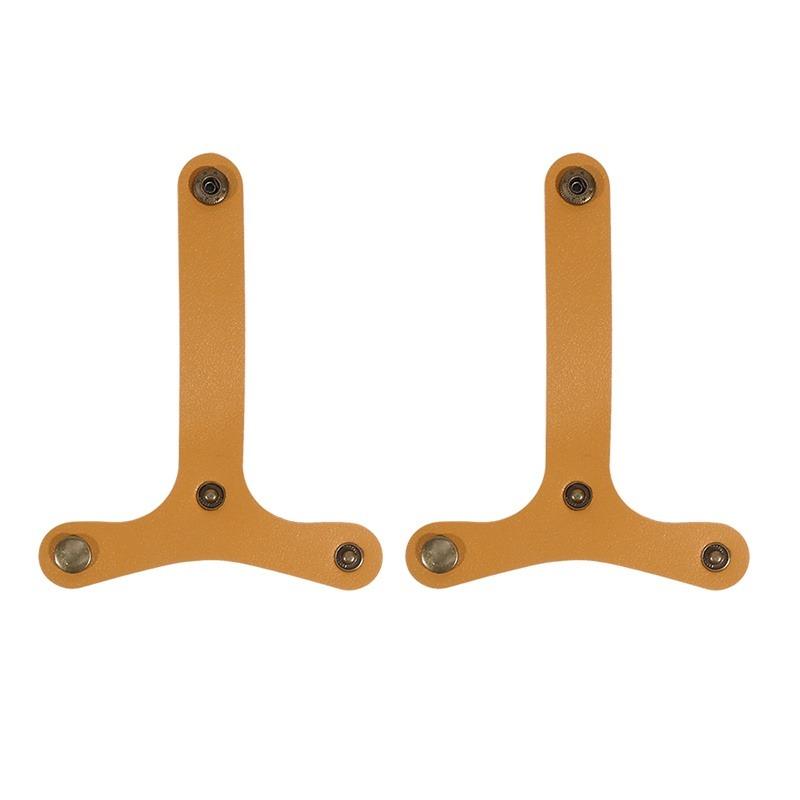 2Pcs T-Shape Luggage Hanging Belt Leather Buckle Anti-Loose Suitcase Strap Travel Bag Accessories