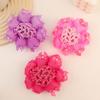 New Child Bowknot Pearl Hair Net Elastic Solid Color Non-Slip Lace Hair Bun for Girl Women Snood Net Hair Accessories