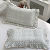 Cotton Kids Pillowcase Girls Use 30x50cm 35x55cm 40x60cm Pure Printed With Ruffle Trim Princess Style