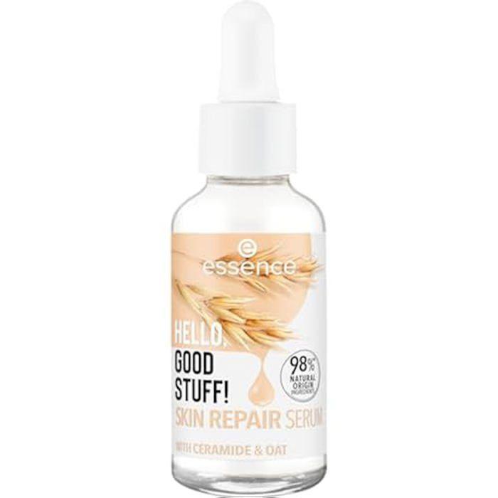 Essence Hello, Good Stuff Sérum réparateur pour le visage, blanc, nourrissant, réparateur, translucide, végétalien, sans huile,