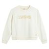 Li Ning Sports Lifestyle Series Loose Fit Round Neck Letter Embroidery Long Sleeve Sweatshirt Women Sweatshirt AWDVB36-6
