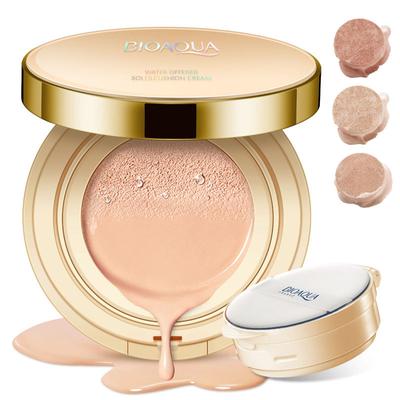 Crema Bb con cojín impecable, corrector líquido de larga duración, crema correctora de maquillaje Natural desnuda