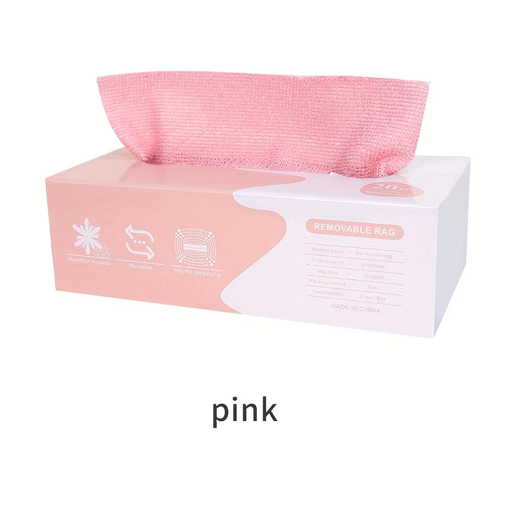 High qualityExtractable Dishcloths 20pcs/Box, Microfiber Cleaning Cloths for Dishes & Utensils Multi-Purpose Towels, Double-Sided Scrubbers, Scouring